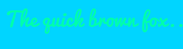 Image with Font Color 00FFAB and Background Color 00D5FF
